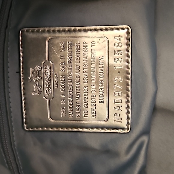 VTG 1990s Coach Large Signature Logo Satchel Handbag - Picture 11 of 13